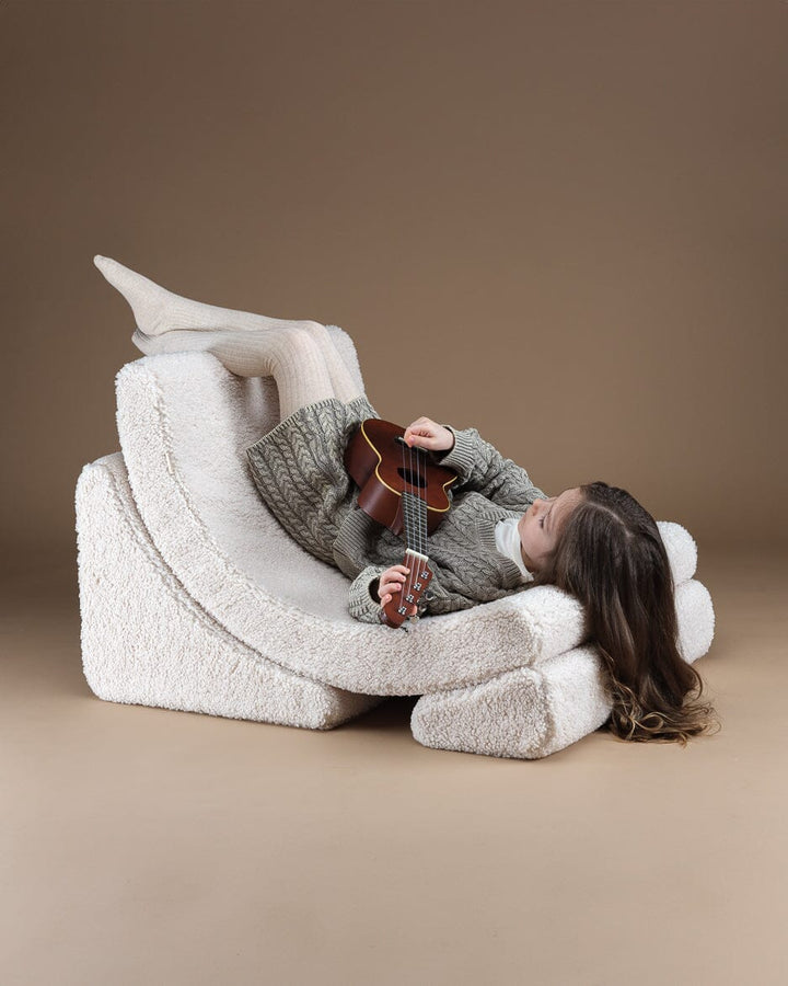 Wigiwama Cream White Moon Chair Floor Chairs Wigiwama