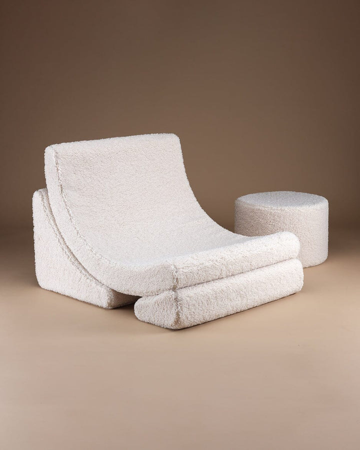 Wigiwama Cream White Moon Chair Floor Chairs Wigiwama