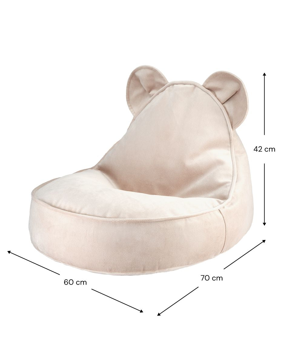 Wigiwama Dusty Beige Bear Beanbag Chair Bean Bag Chair Wigiwama