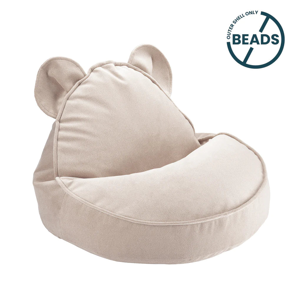Wigiwama Dusty Beige Bear Beanbag Chair Replacement Cover Bean Bag Chair Wigiwama