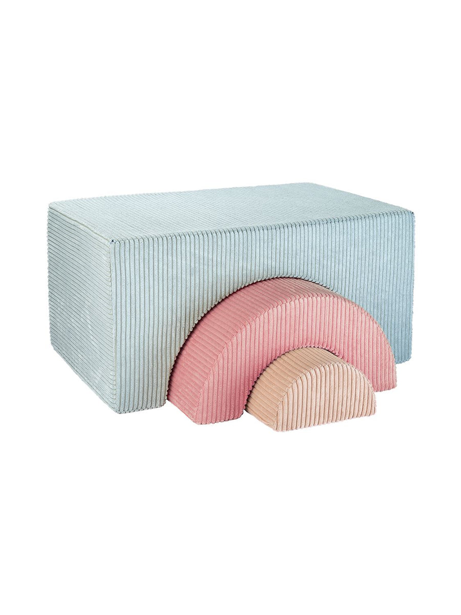 Wigiwama Peppermint Green Rainbow Playset Foam Blocks Wigiwama