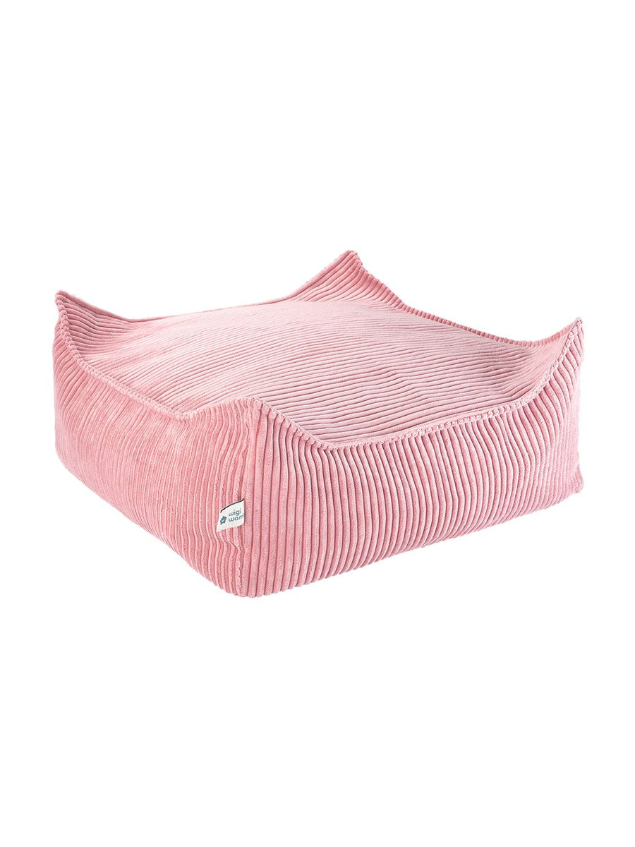Wigiwama Pink Mousse Square Ottoman Pouffe Wigiwama