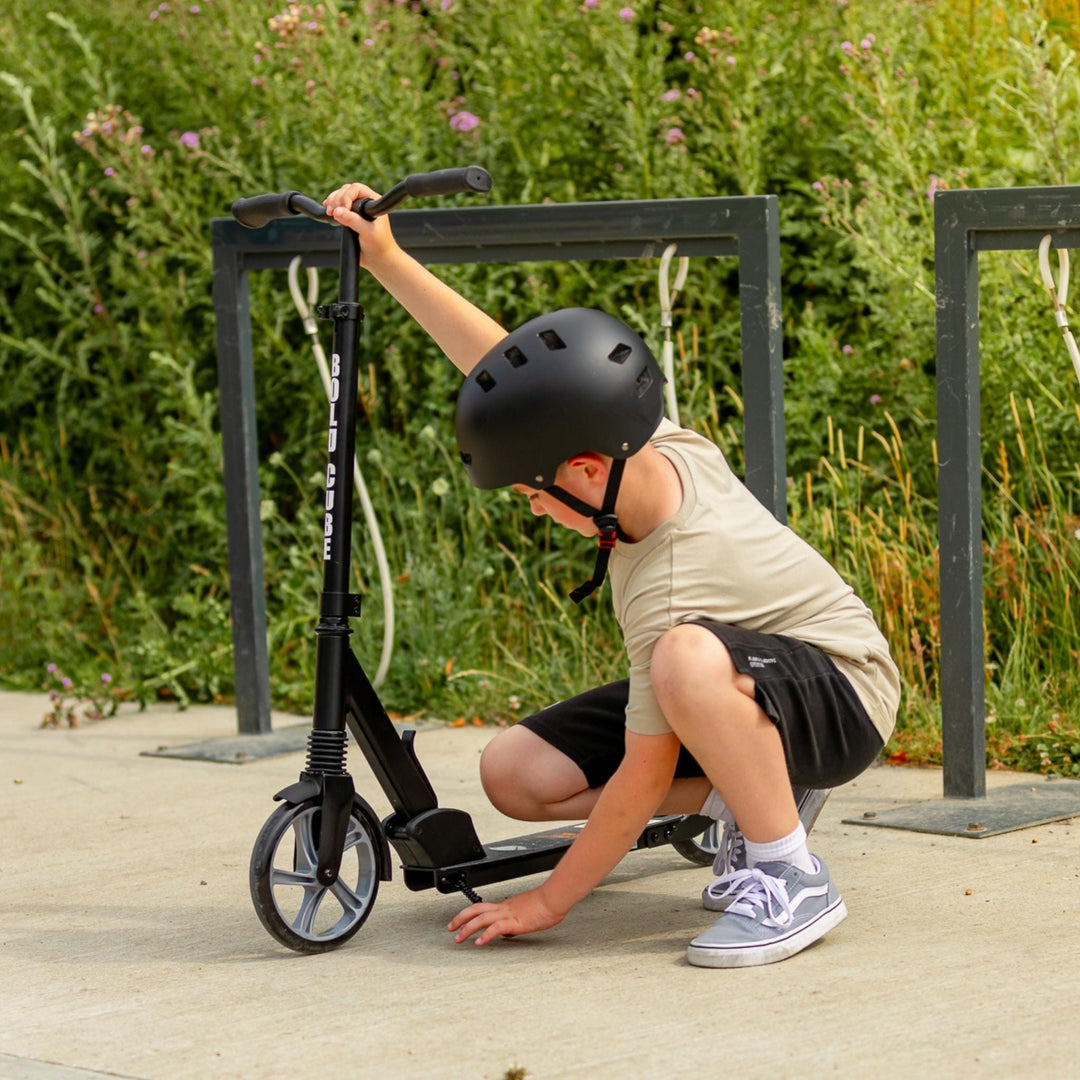 Black - Big 2 Wheel Scooter Big Wheeler BOLDCUBE Scooters 