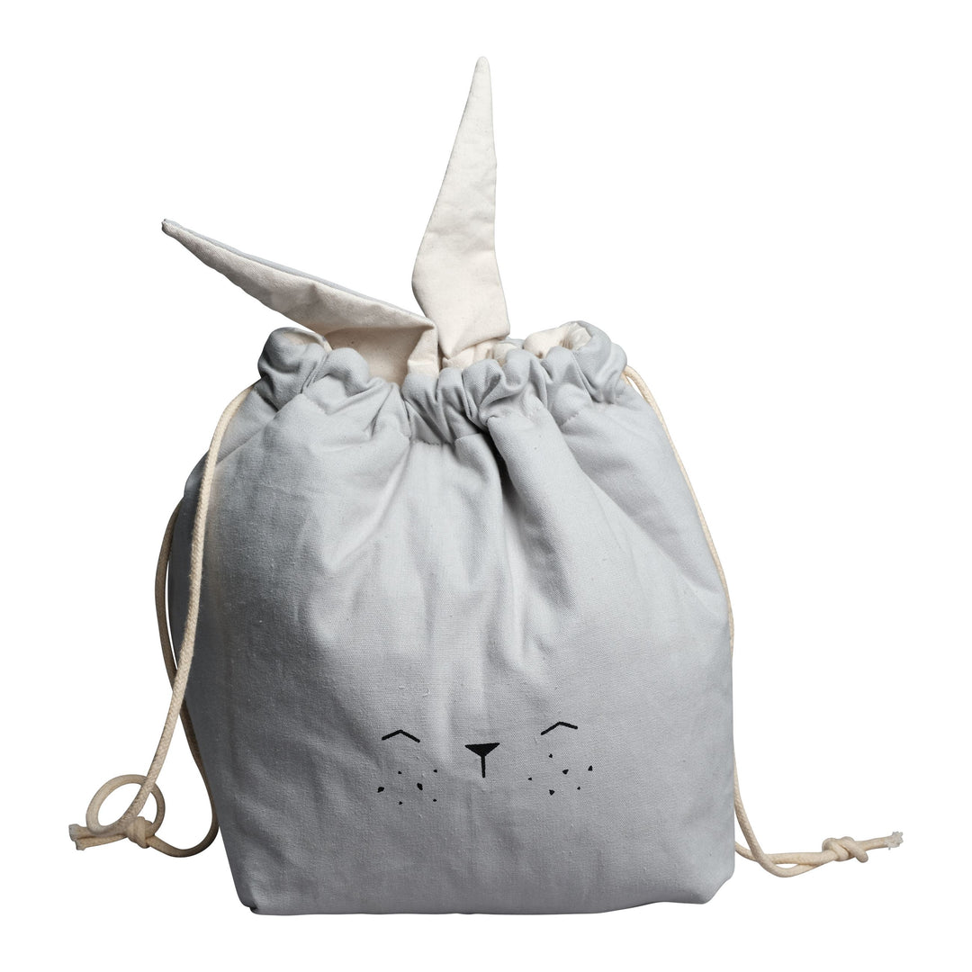 Icy Grey Bunny Storage Bag Baby Mobile Accessories Fabelab 