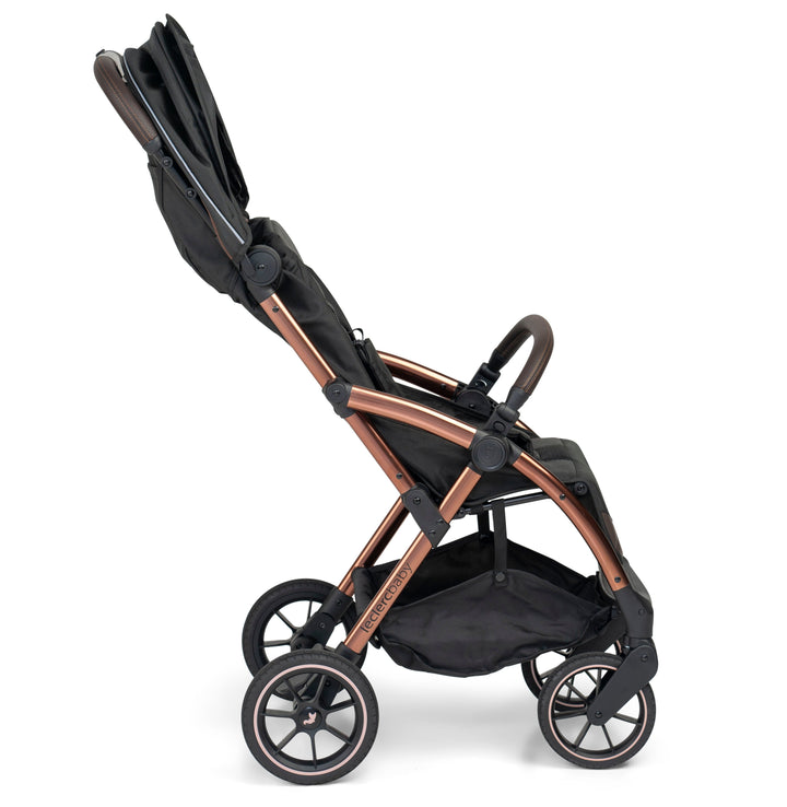 Leclerc Baby Influencer XL Stroller - Black Brown Baby Stollers Leclerc Baby 