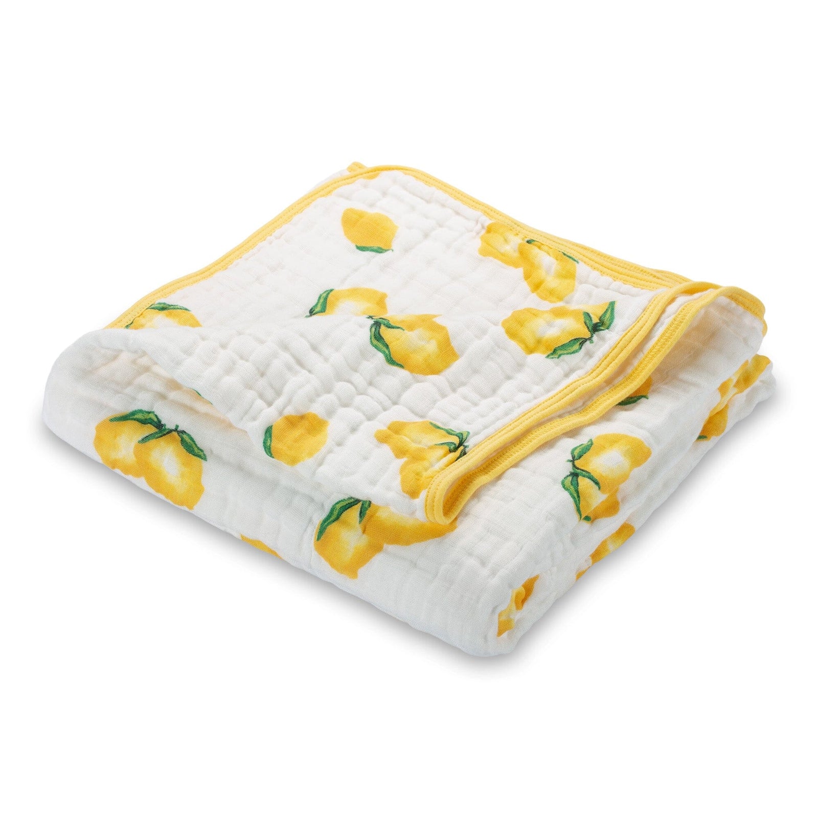 Lemon Squeeze Muslin Quilt Swaddling Blankets LollyBanks 