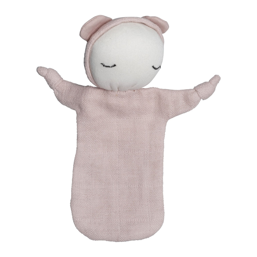 Mauve Cuddle Doll Comforter Baby Soothers Fabelab 