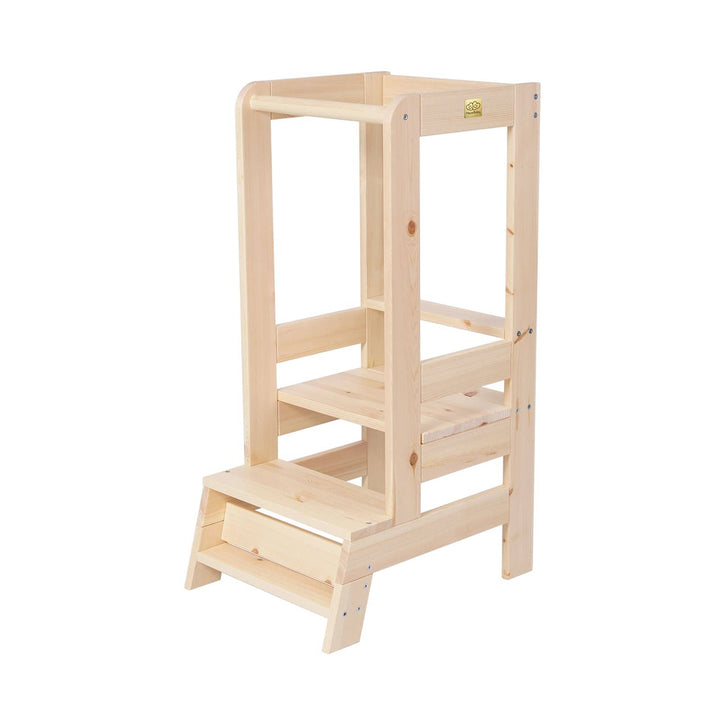MeowBaby Kitchen Helper Learning Tower Kitchen Helper MeowBaby Natural 