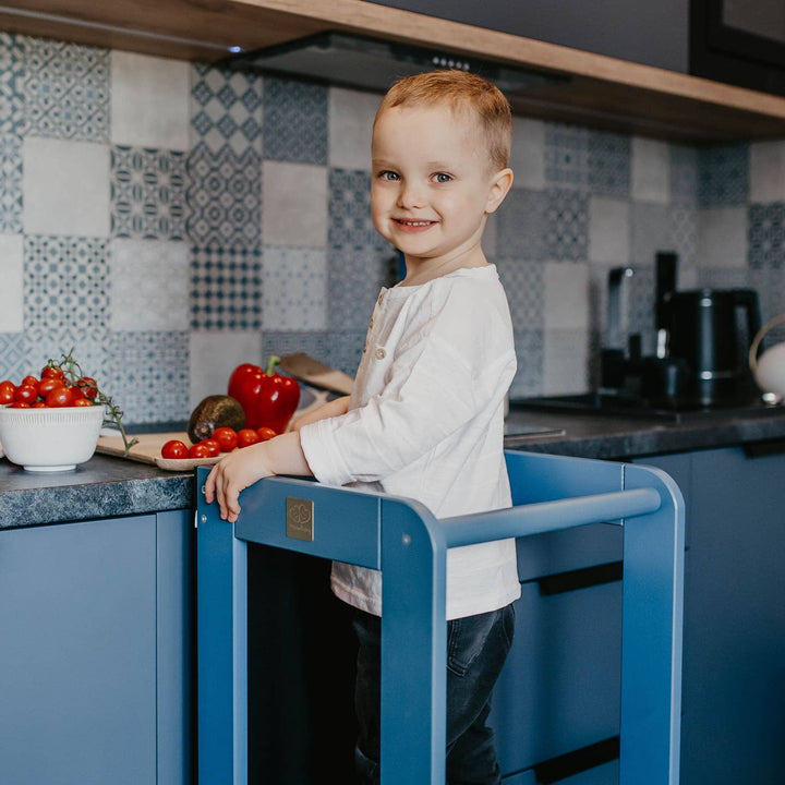 MeowBaby Kitchen Helper Learning Tower with Chalkboard Kitchen Helper MeowBaby 