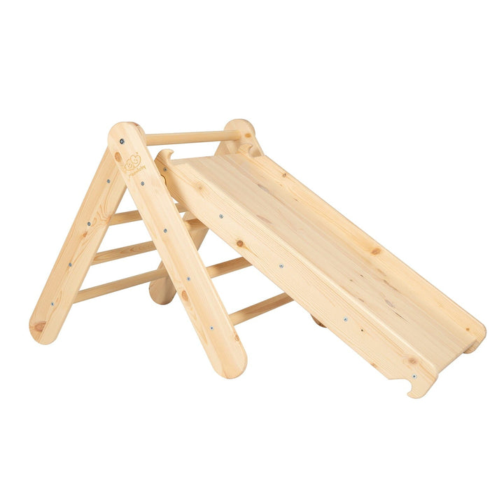 MeowBaby Ladder & Slide 2in1 Children's Climbing Set Climbing Set MeowBaby Natural 