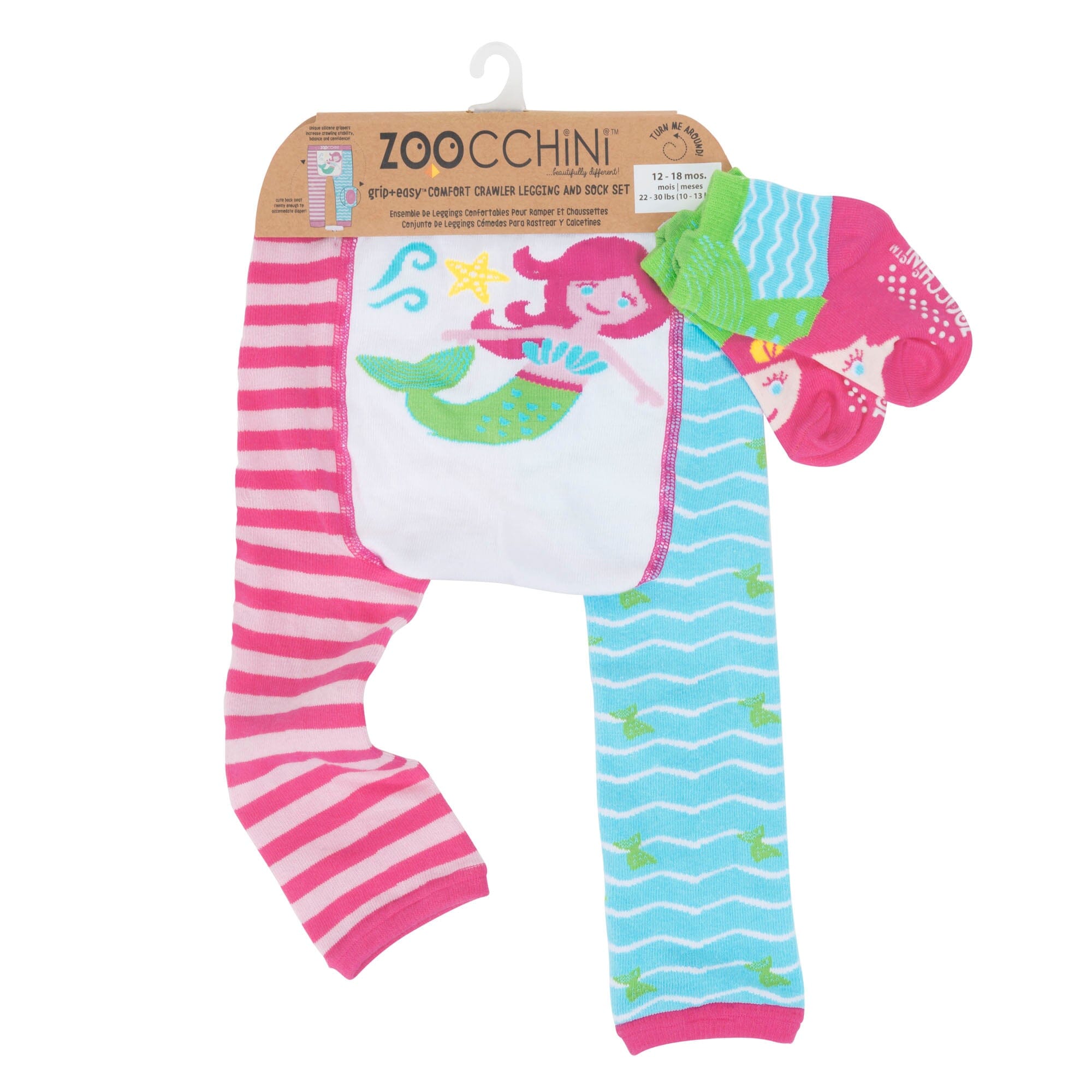 ZOOCCHINI grip+easy Comfort Crawler Legging & Socks Set - Dai the