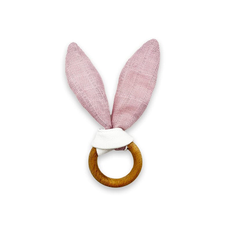 Papate Pink Organic Teething Ring Pacifiers & Teethers Papate 