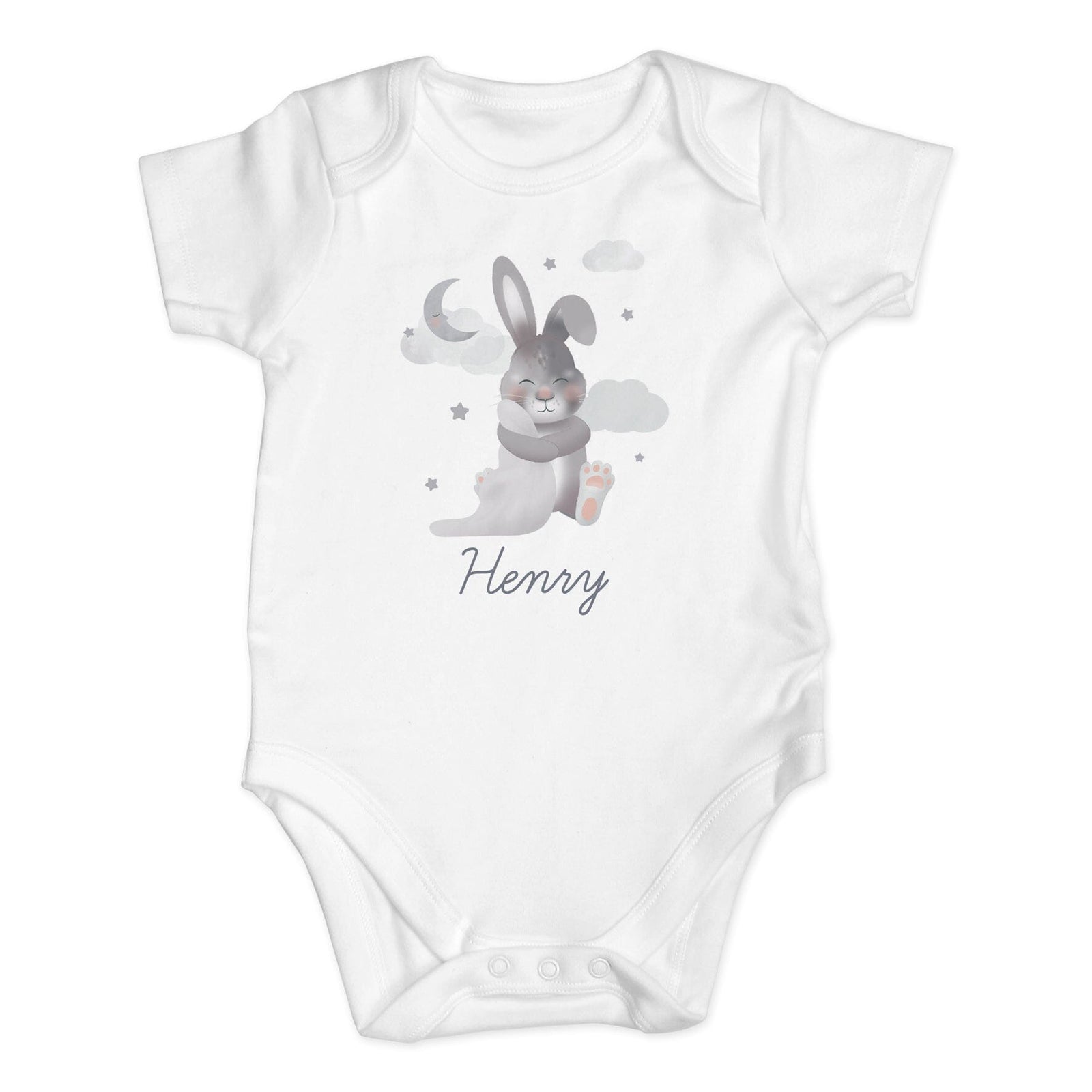 Personalised Baby Bunny Vest Baby One-Pieces Mini Bee 