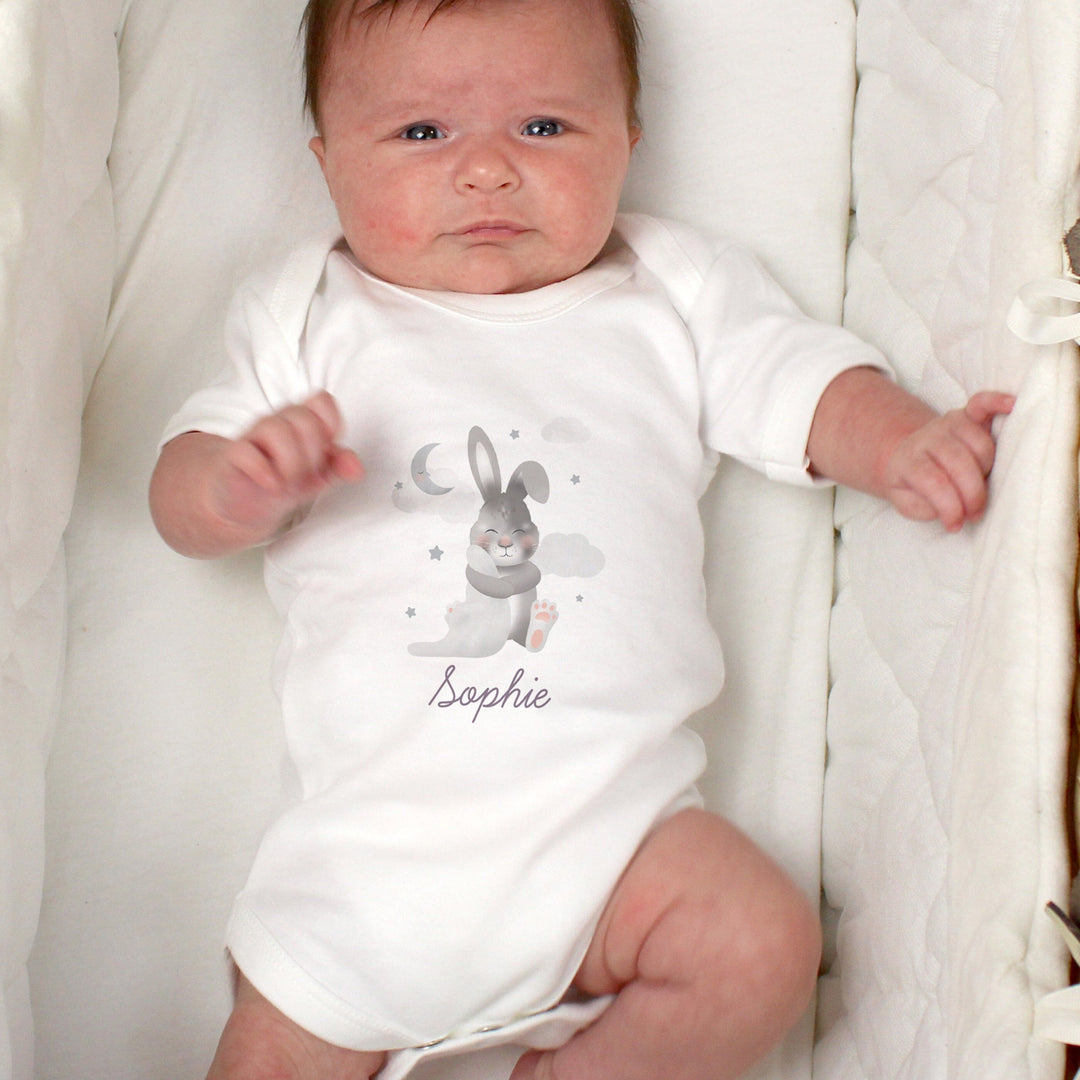 Personalised Baby Bunny Vest Baby One-Pieces Mini Bee 