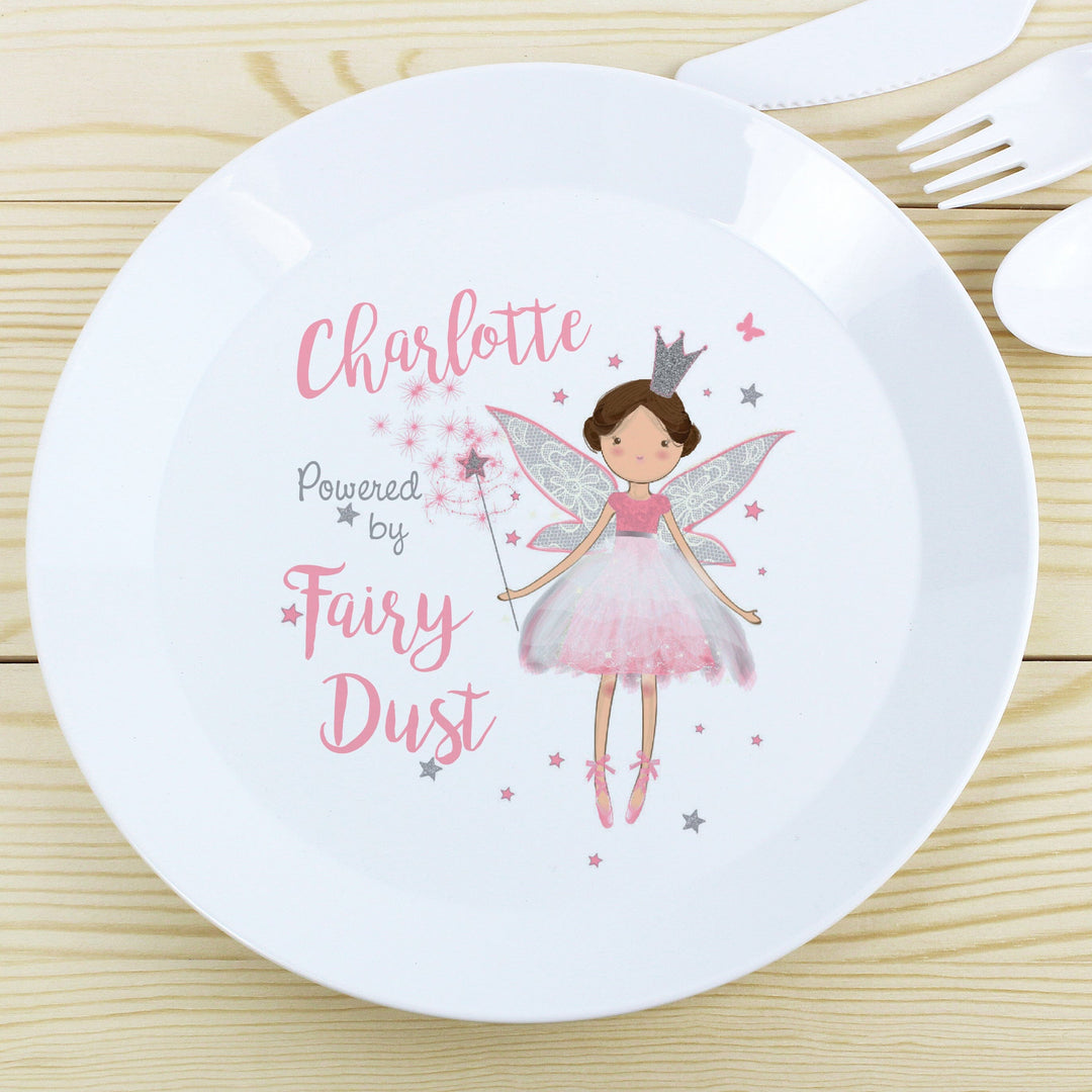 Personalised Fairy Princess Plastic Plate Plates Mini Bee 