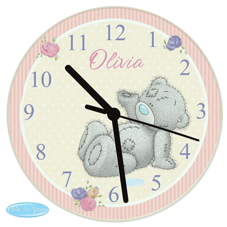 Personalised Me To You Glass Clock Wall Clocks Mini Bee 
