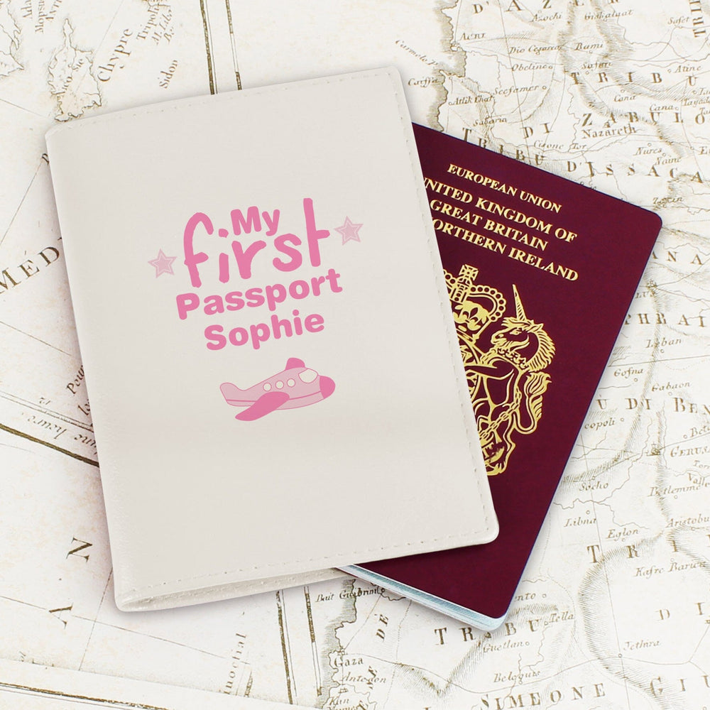 Personalised My First Cream Passport Holder Luggage Tags Mini Bee 