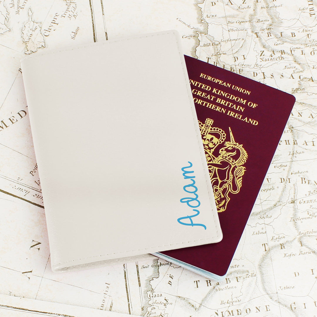 Personalised Name Cream Passport Holder Luggage Tags Mini Bee 