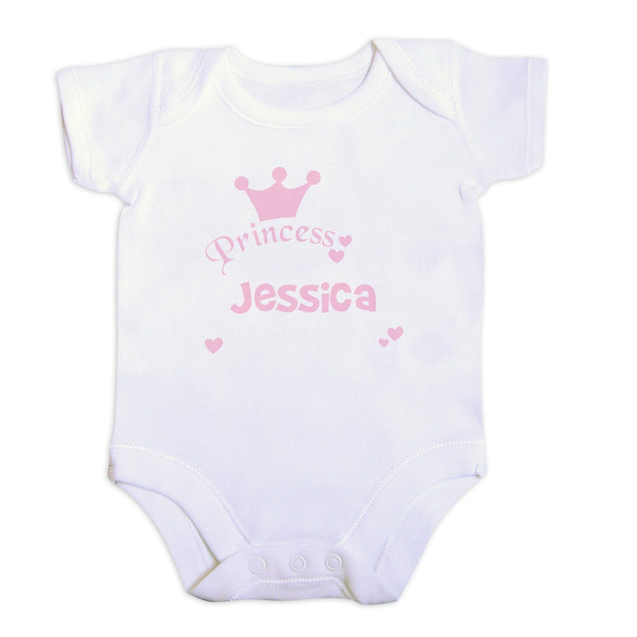 Personalised Princess Baby Vest Baby One-Pieces Mini Bee 