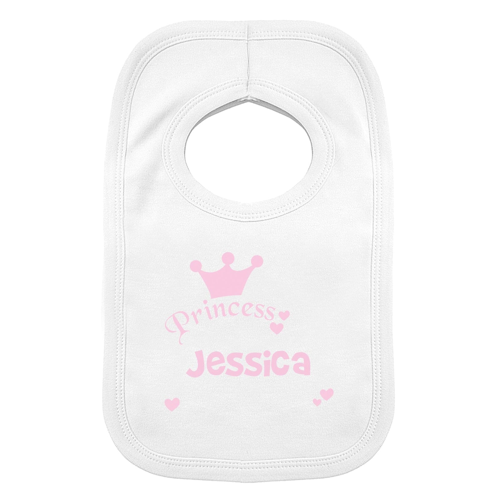 Personalised Princess Bib Bibs Mini Bee 
