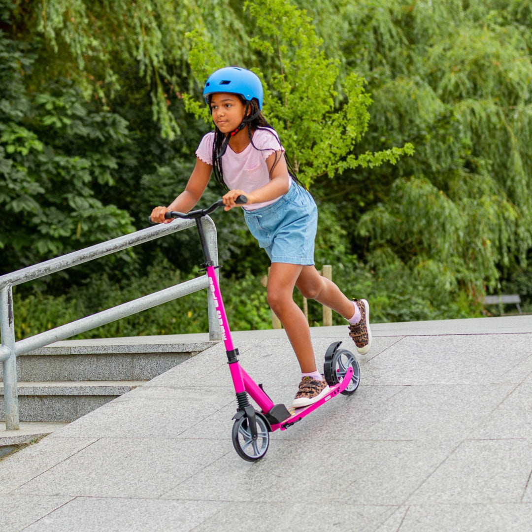 Pink - Big 2 Wheel Scooter Big Wheeler BOLDCUBE Scooters 