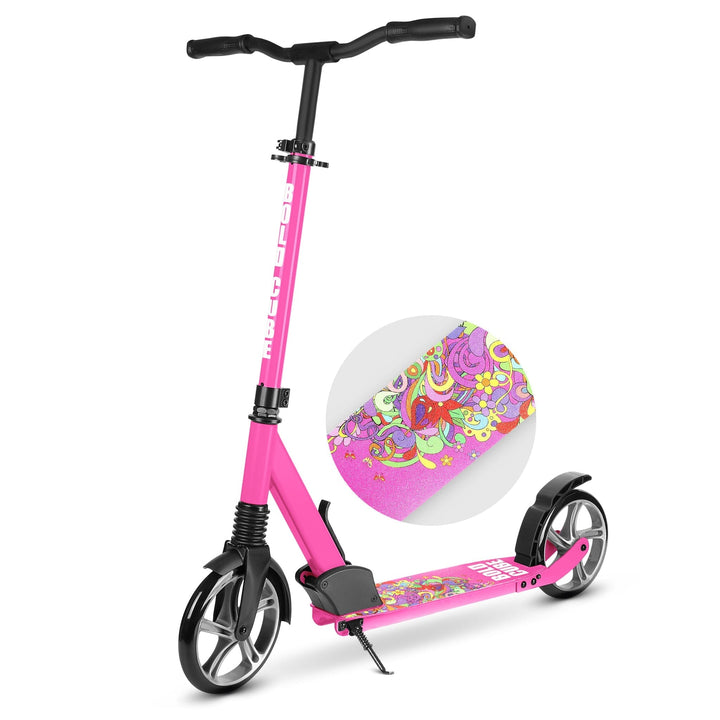 Pink - Big 2 Wheel Scooter Big Wheeler BOLDCUBE Scooters 