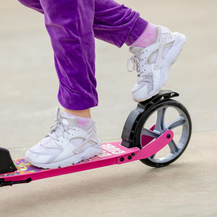Pink - Big 2 Wheel Scooter Big Wheeler BOLDCUBE Scooters 