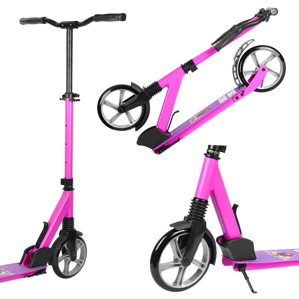 Purple- Big 2 Wheel Scooter Big Wheeler BOLDCUBE Scooters 