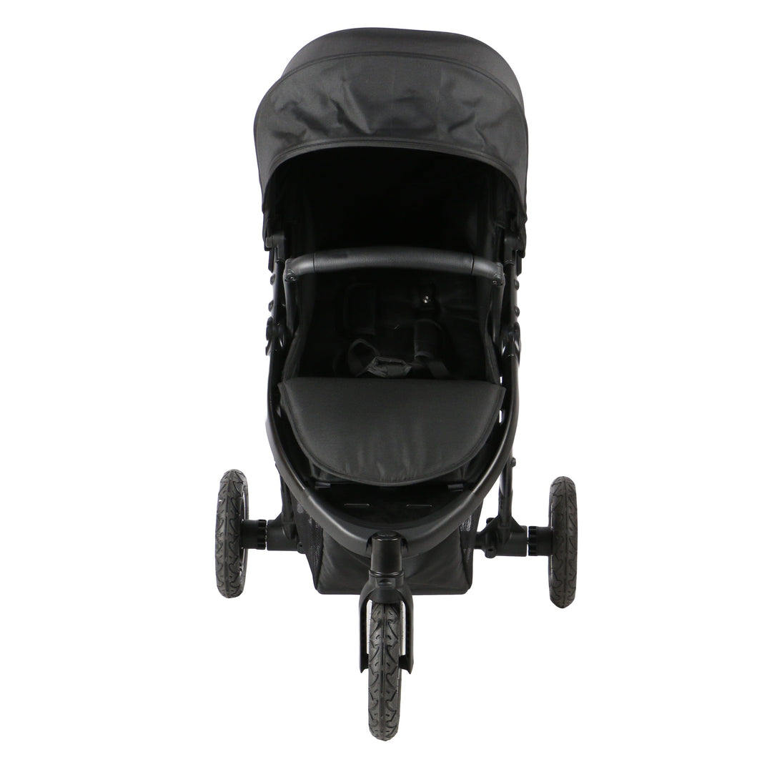 Roma Atlas 3 Wheel Pram - Jet Black Baby Stollers Roma 
