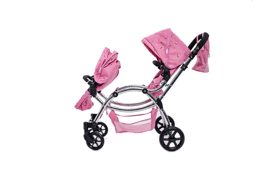 Roma Darcie Pink Twins Dolls Pram Dolls Pram Roma 