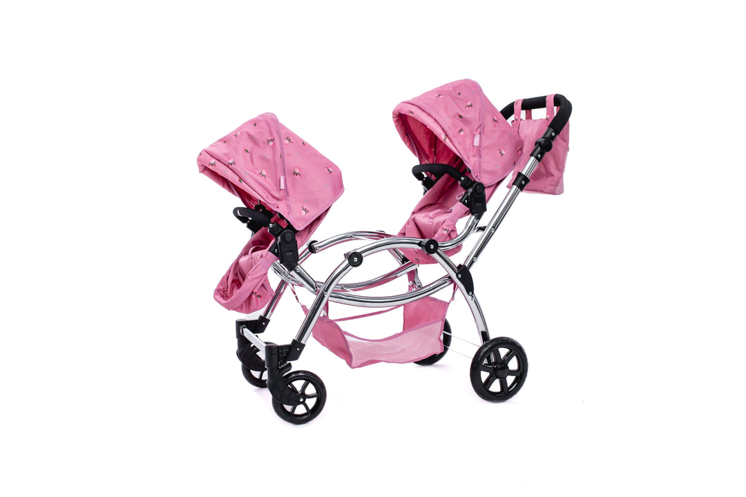 Roma Darcie Pink Twins Dolls Pram Dolls Pram Roma 