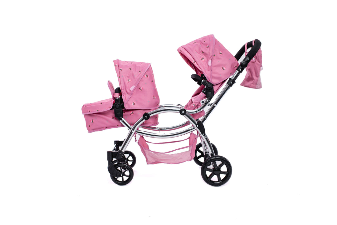 Roma Darcie Pink Twins Dolls Pram Dolls Pram Roma 