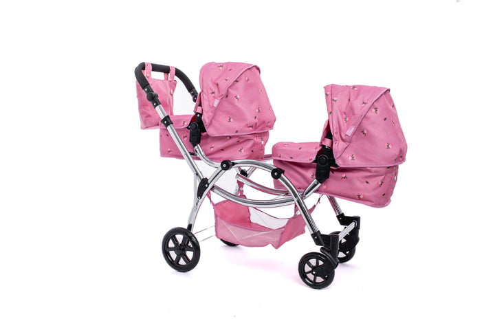 Roma Darcie Pink Twins Dolls Pram Dolls Pram Roma 