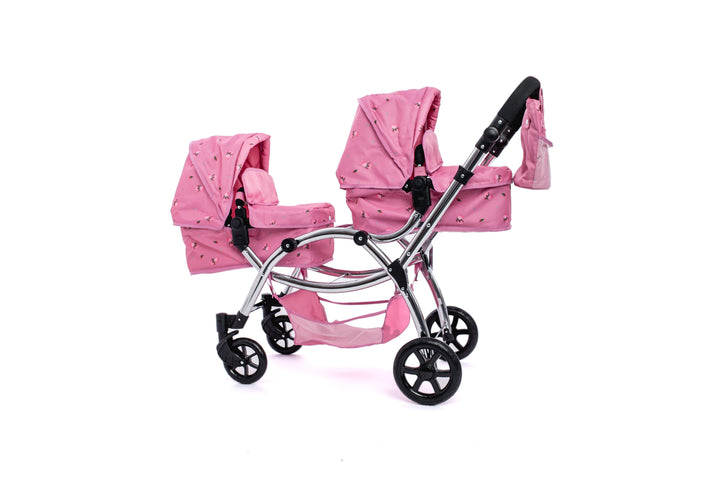 Roma Darcie Pink Twins Dolls Pram Dolls Pram Roma 