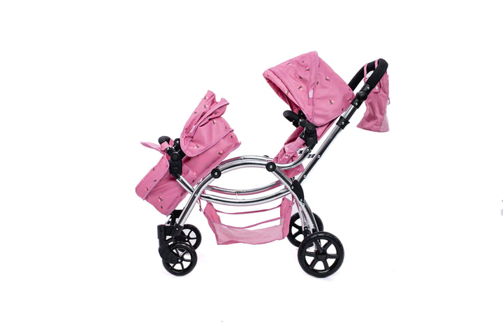 Roma Darcie Pink Twins Dolls Pram Dolls Pram Roma 