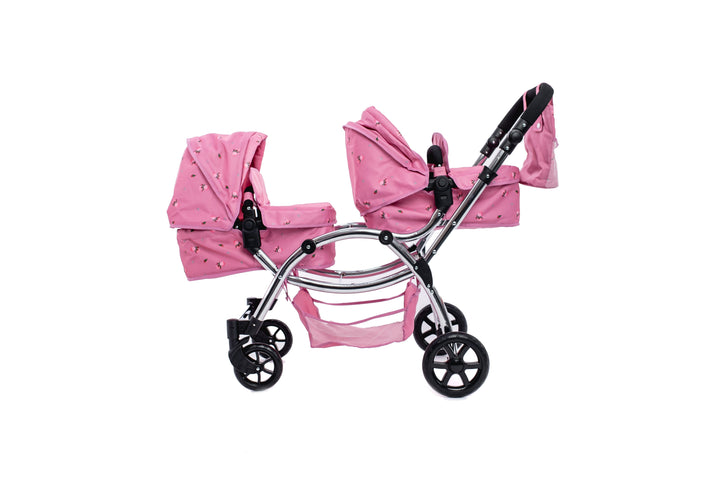 Roma Darcie Pink Twins Dolls Pram Dolls Pram Roma 