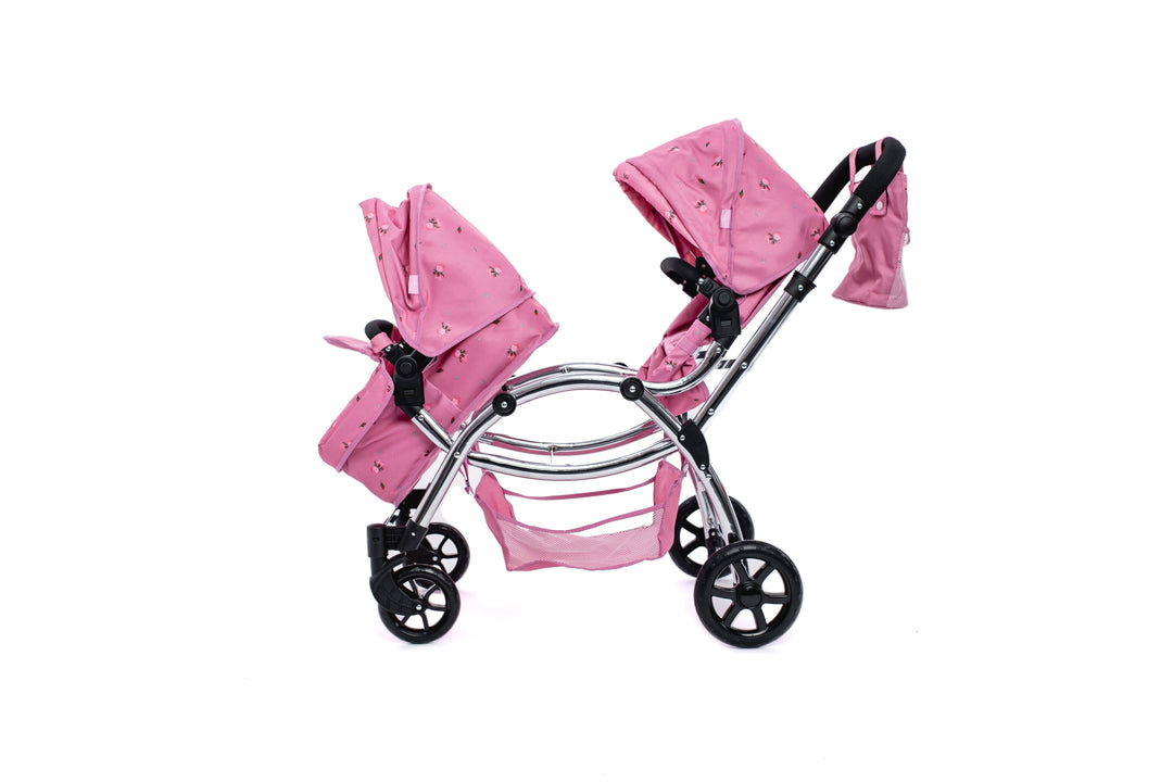 Roma Darcie Pink Twins Dolls Pram Dolls Pram Roma 