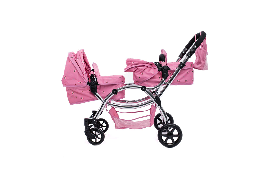 Roma Darcie Pink Twins Dolls Pram Dolls Pram Roma 