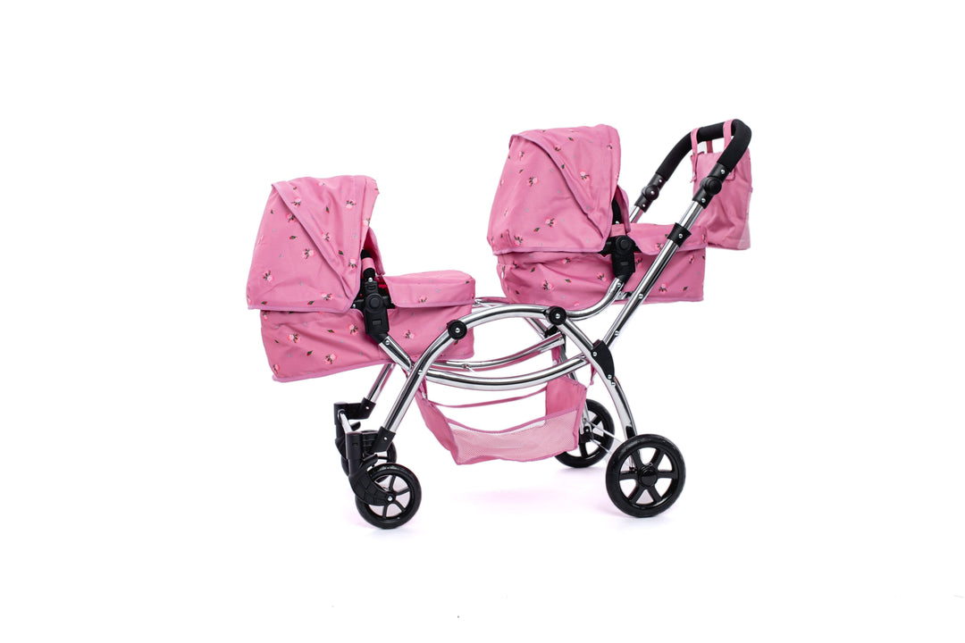 Roma Darcie Pink Twins Dolls Pram Dolls Pram Roma 