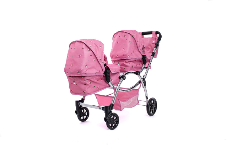 Roma Darcie Pink Twins Dolls Pram Dolls Pram Roma 