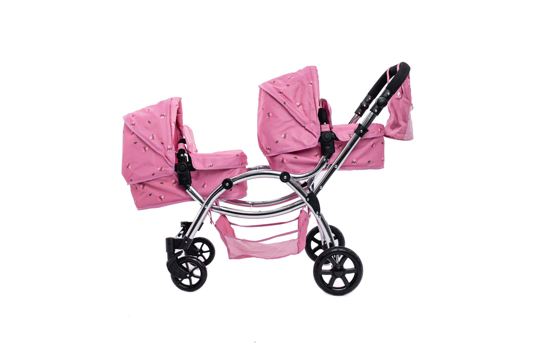 Roma Darcie Pink Twins Dolls Pram Dolls Pram Roma 