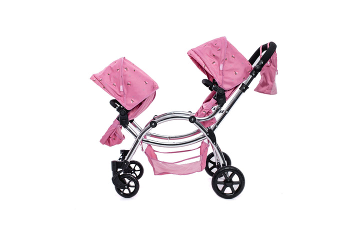 Roma Darcie Pink Twins Dolls Pram Dolls Pram Roma 