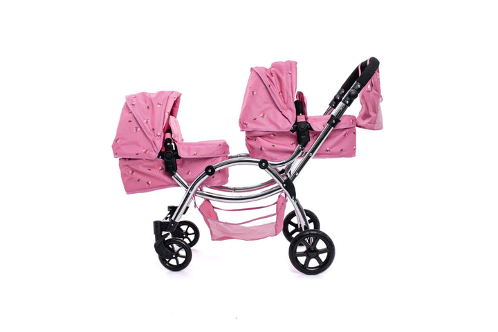 Roma Darcie Pink Twins Dolls Pram Dolls Pram Roma 