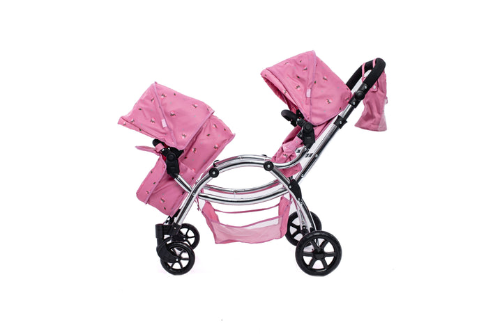 Roma Darcie Pink Twins Dolls Pram Dolls Pram Roma 