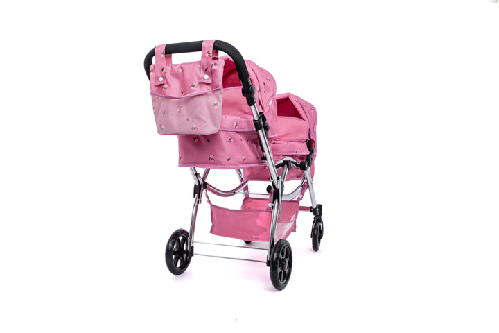 Roma Darcie Pink Twins Dolls Pram Dolls Pram Roma 