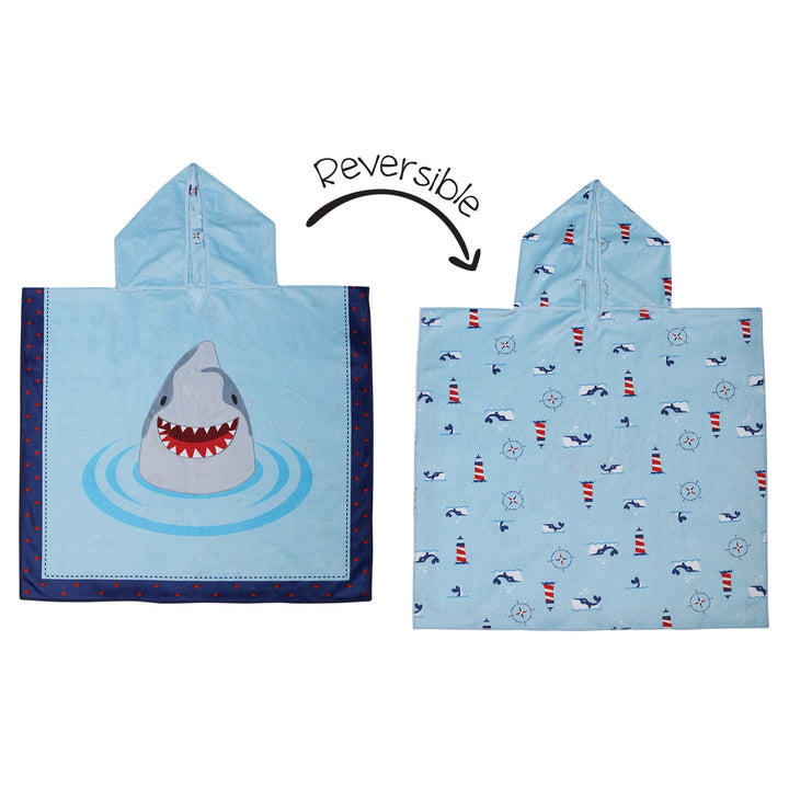 Shark Poncho Cover Up Baby & Toddler Swimwear FLAPJACKKIDS 