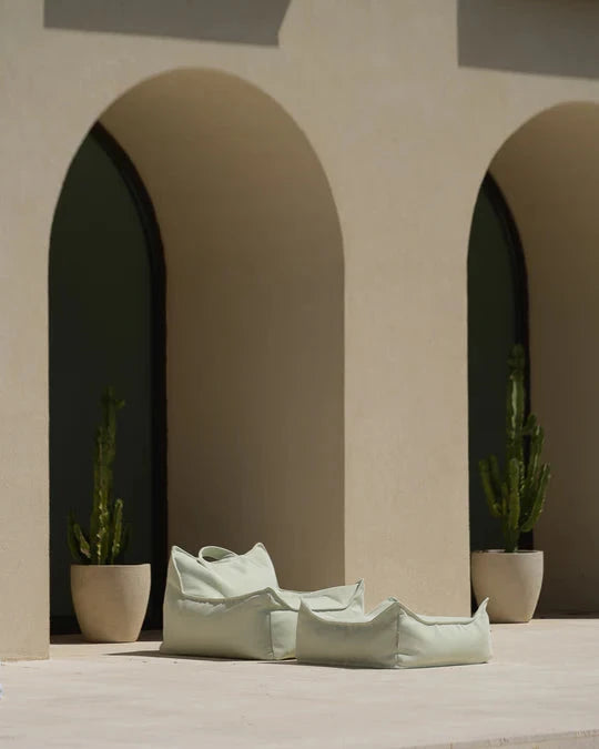 Wigiwama Azure Outdoor Square Ottoman Floor Chairs Wigiwama 