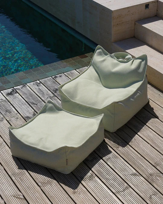 Wigiwama Azure Outdoor Square Ottoman Floor Chairs Wigiwama 