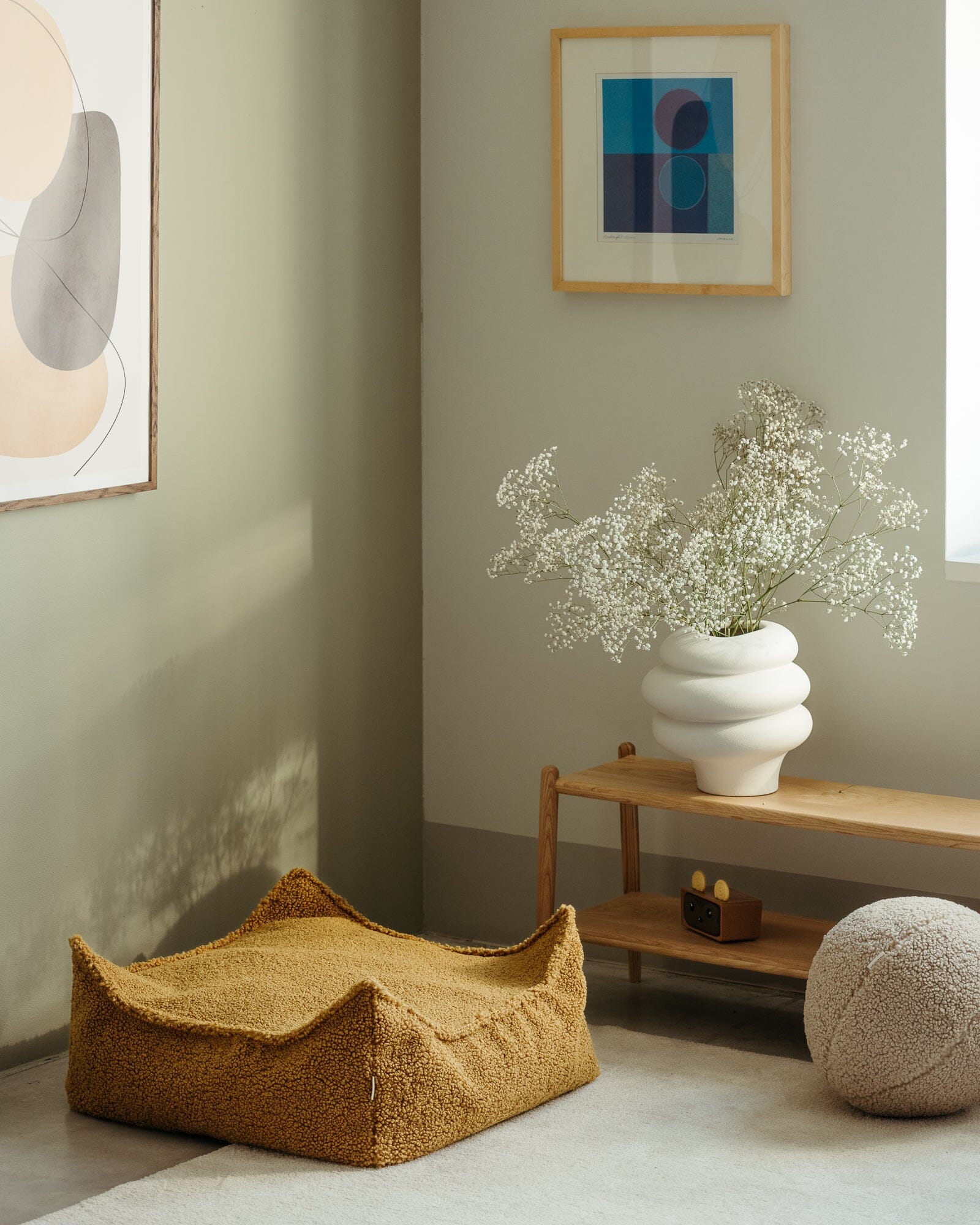 Wigiwama Maple Square Ottoman Pouffe Wigiwama 