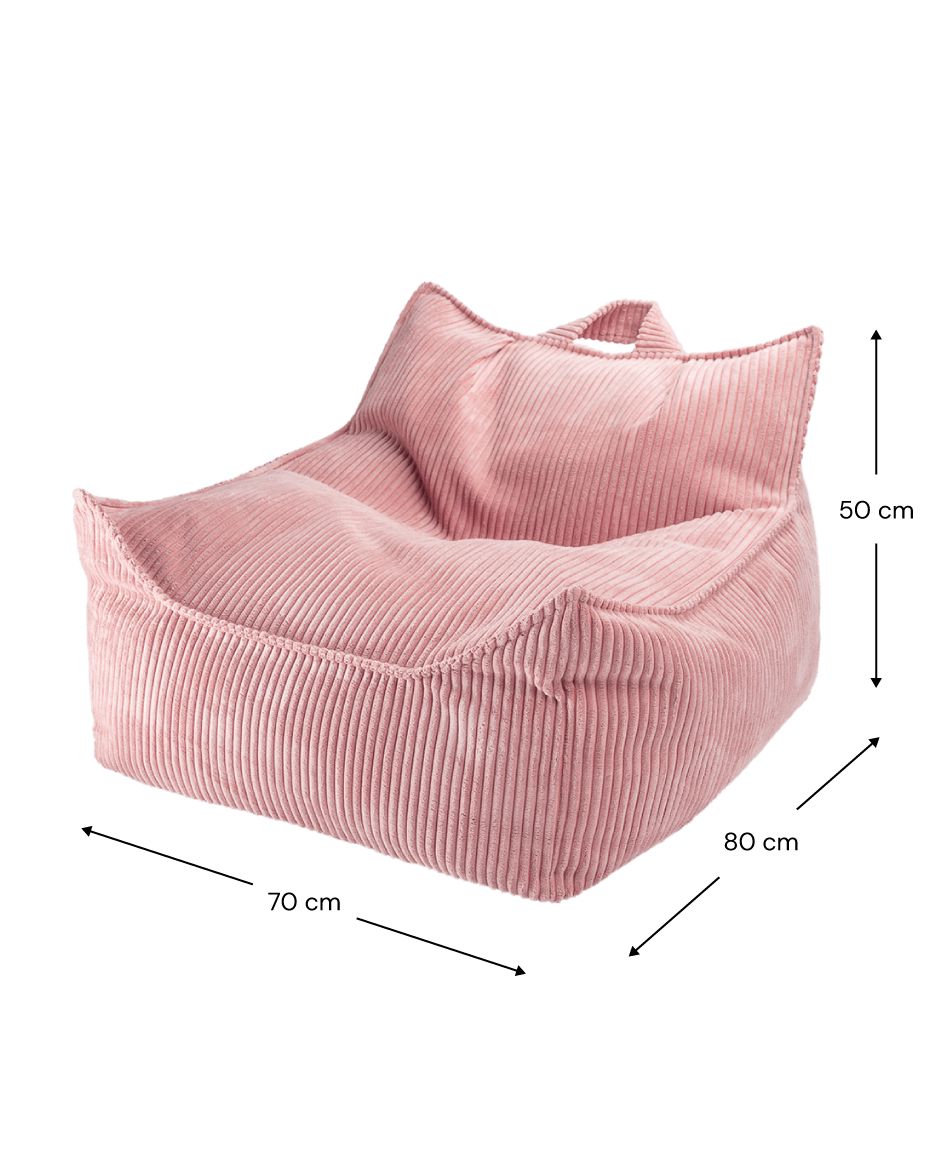 Wigiwama Pink Mousse Beanbag Chair Bean Bag Chair Wigiwama 